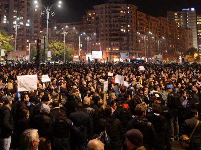 rumunsko, protest, demonštrácia,