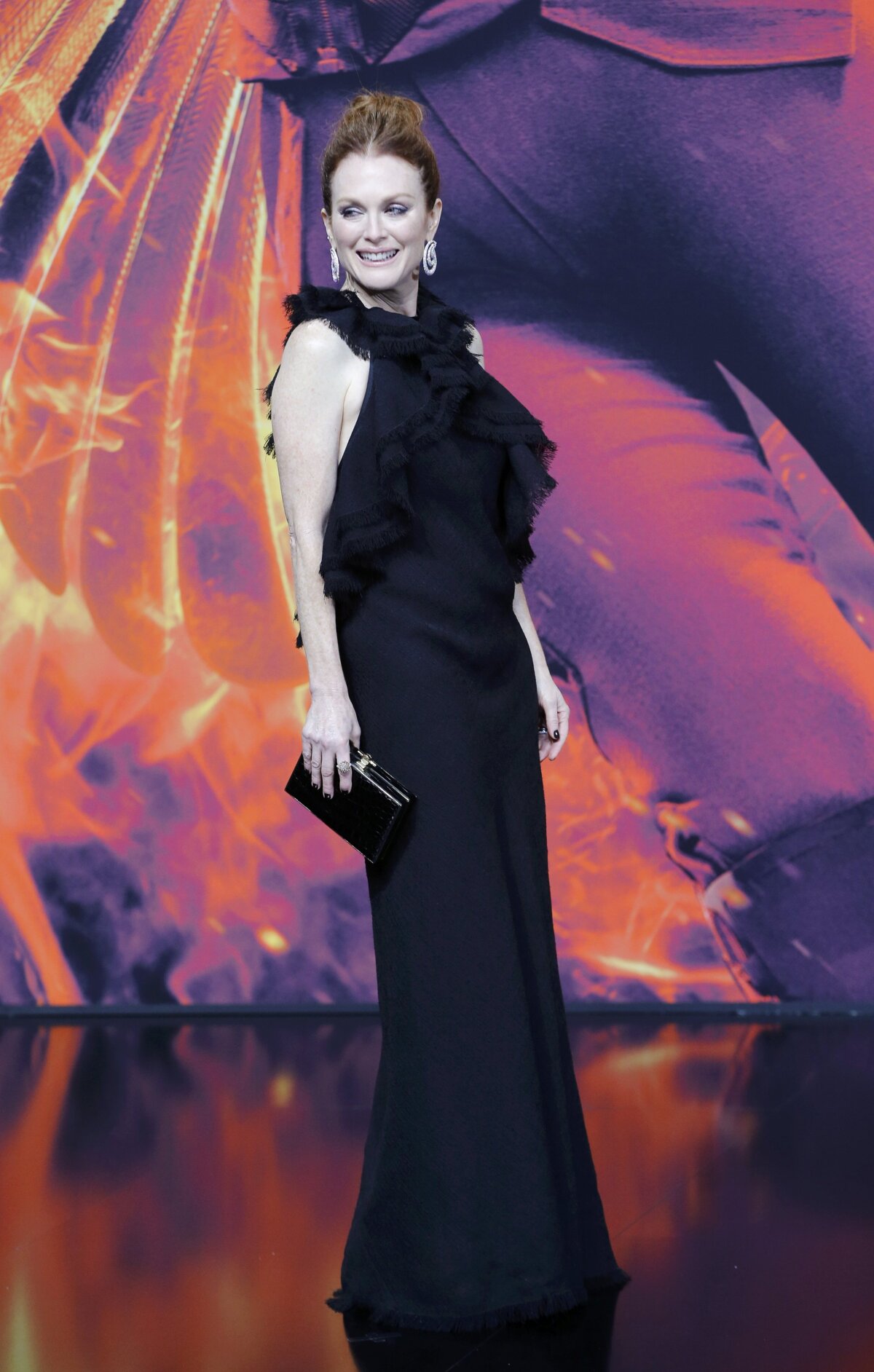 Herečka Julianne Moore vyzerala očarujúco. 
