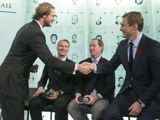 Nicklas Lidström, Sergej Fiodorov, Chris Pronger, Phil Housley