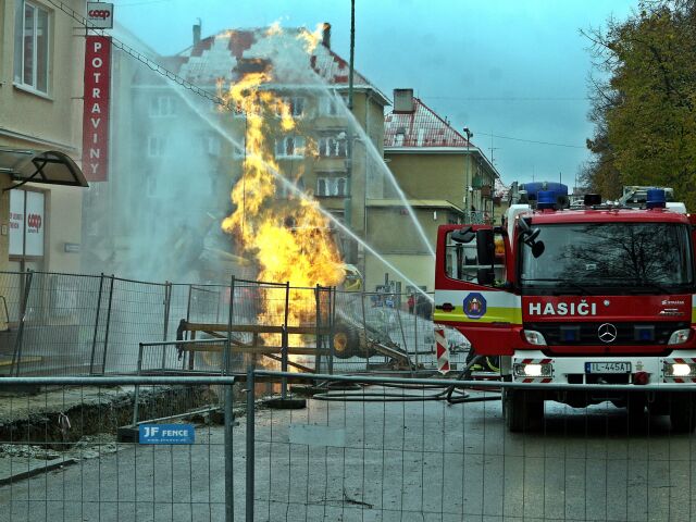 požiar, Nová Dubnica