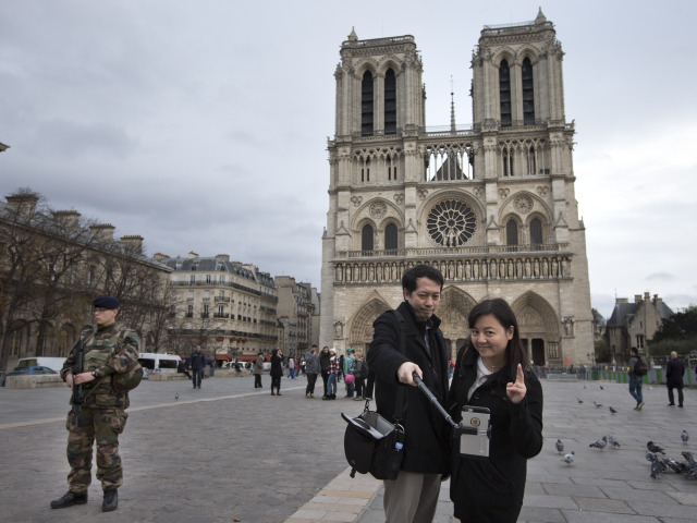 Paríž, turisti, Notre-Dame