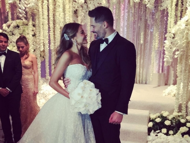 Herečka Sofia Vergara a jej manžel Joe Manganiello. 