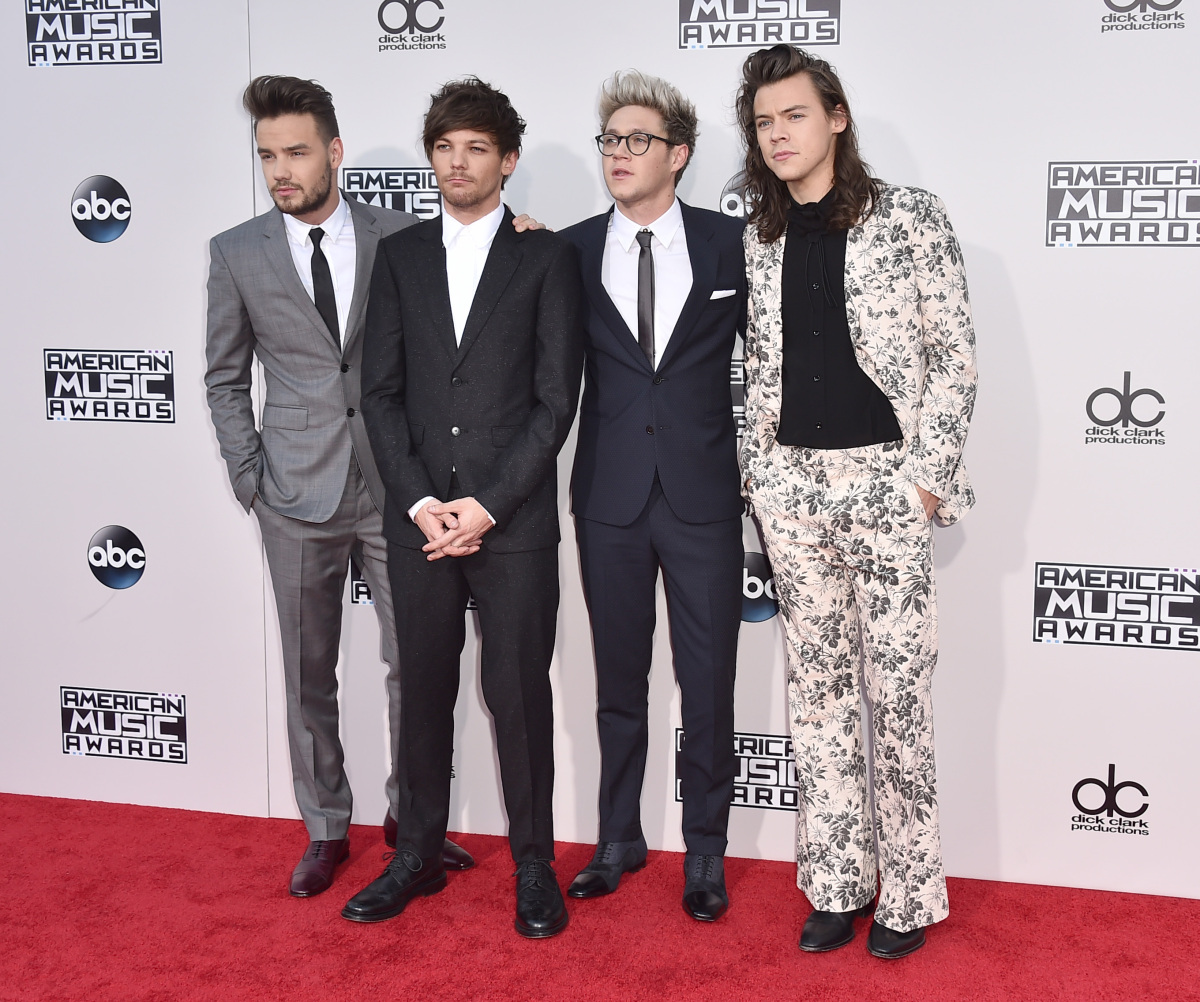 Zľava: Liam Payne, Louis Tomlinson, Niall Horan a Harry Styles z One Direction.