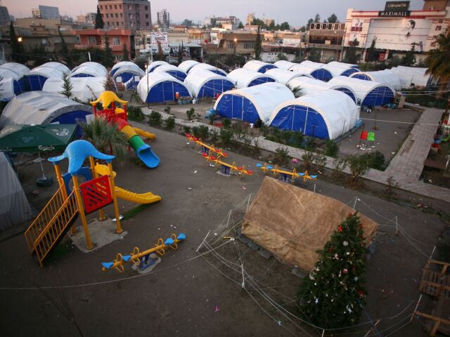 utečencký tábor, Erbil, Irak, Kurdistan