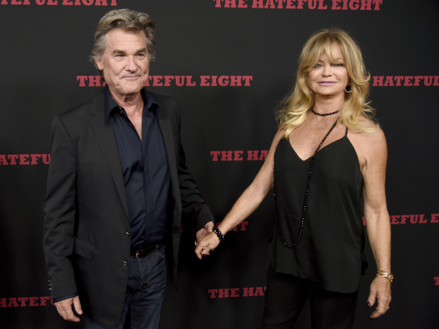 Herec Kurt Russell a jeho partnerka Goldie Hawn.