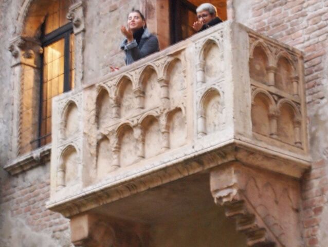 Verona, Taliansko, Róme a Júlia, balkón