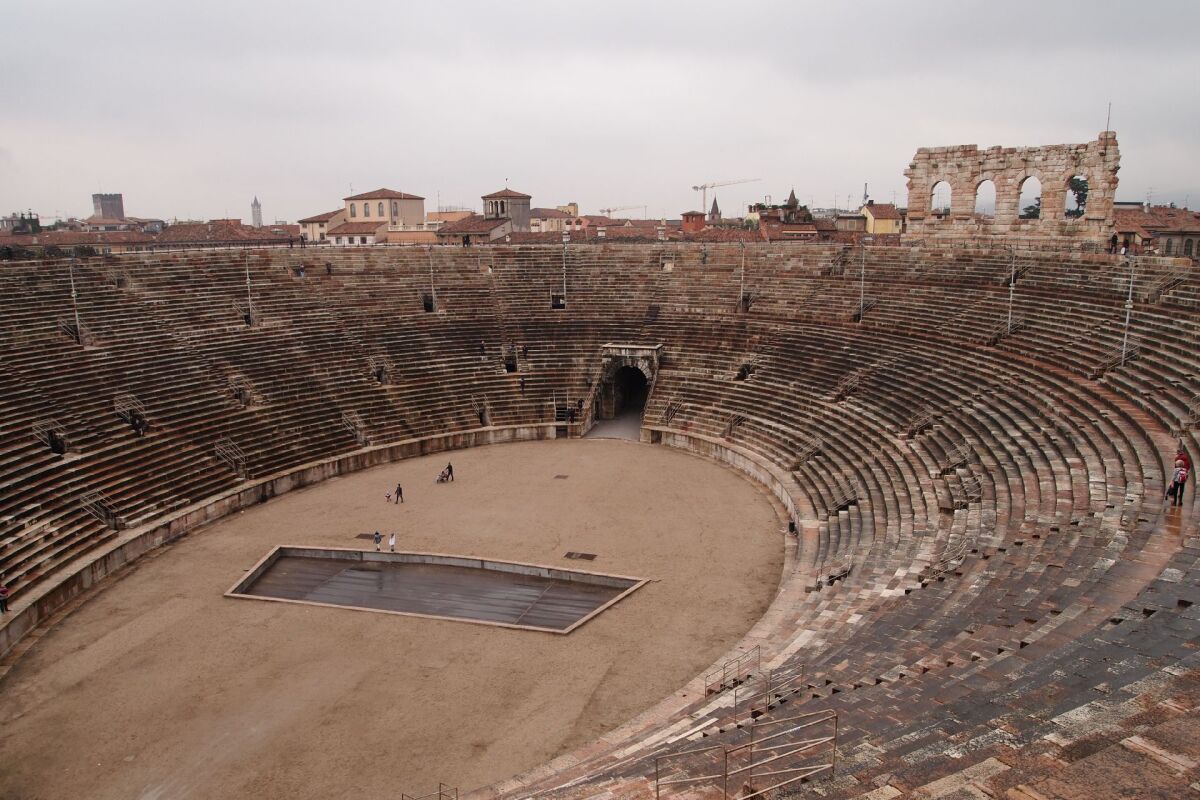 Verona, Taliansko, amfiteáter,