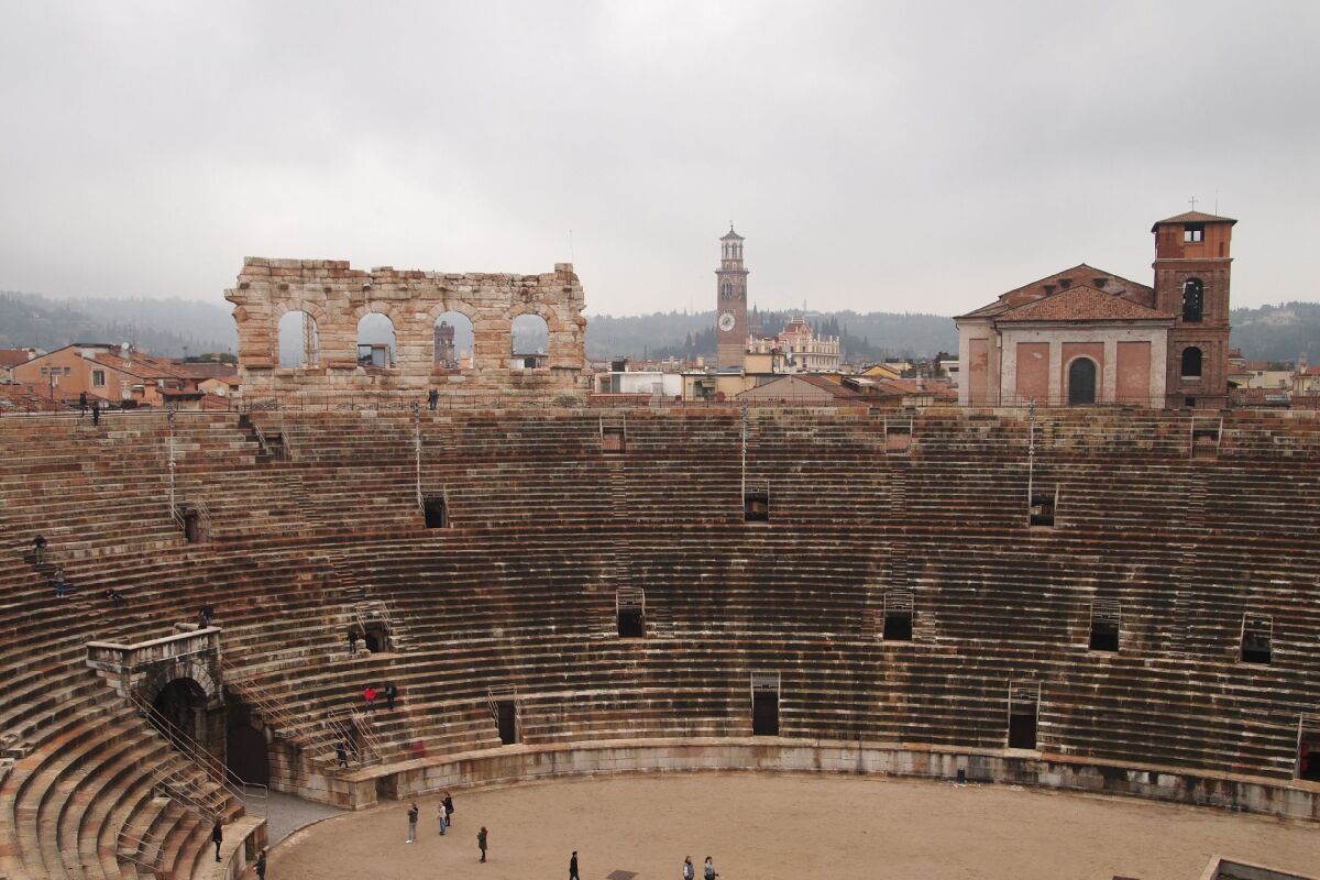 Verona, Taliansko, amfiteáter,