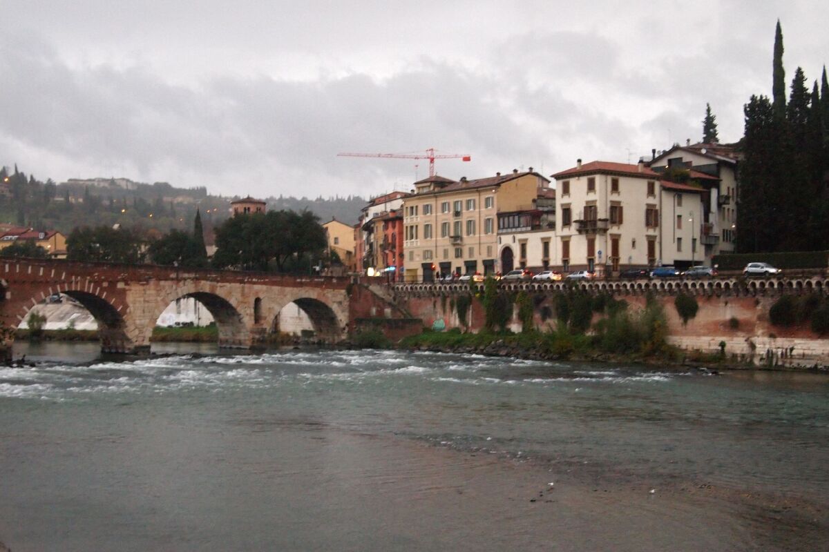 Verona, Taliansko, mesto, rieka,