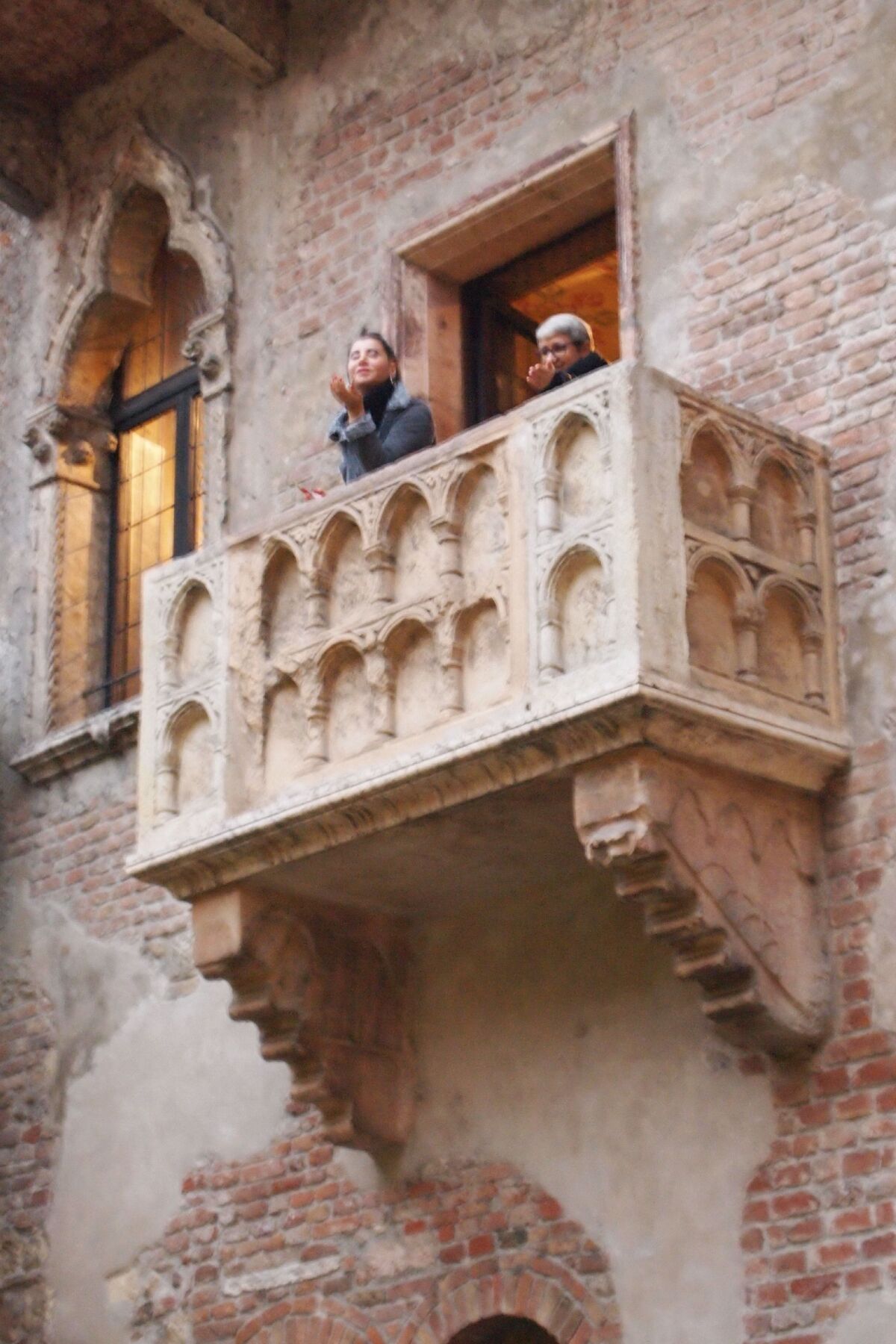 Verona, Taliansko, Róme a Júlia, balkón