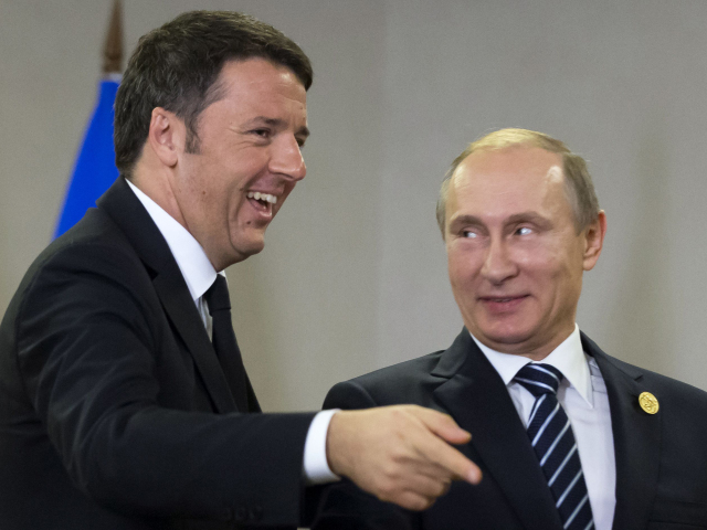 Putin, Matteo Renzi,