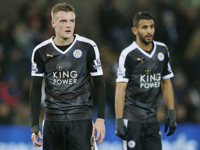 ryad mahrez, adam vardy, liecester city