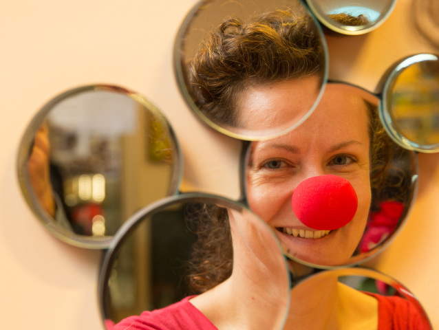 Klaunka, Marika Kecskesová, Červené nosy,  združenie Červený nos Clowndoctors, nemocnice,