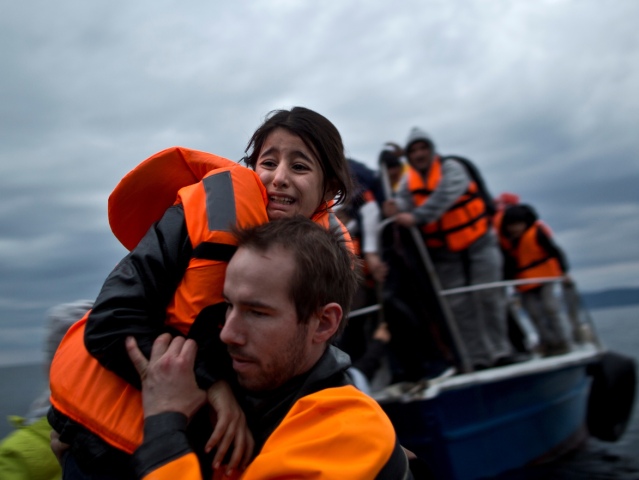 Grécko, migranti, dobrovoľník