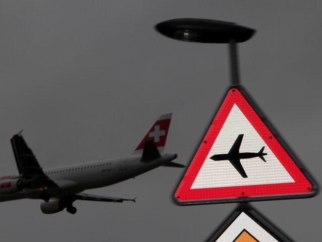 Lietadlo, letisko, Swiss air,