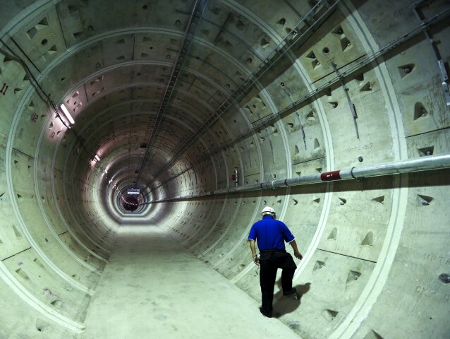 tunel, Thajsko, pracovník,