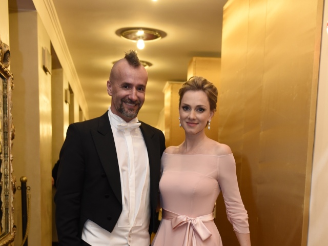 Herečka Monika Hilmerová s manželom Jarom Bekrom. 