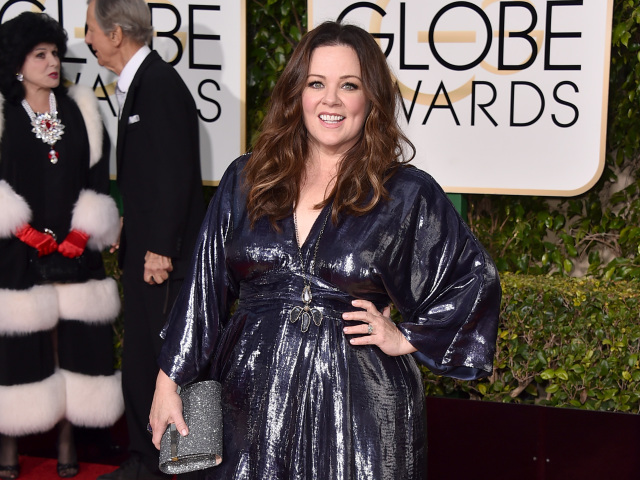 Komička Melissa McCarthy si obliekla model vlastného dizajnu. 