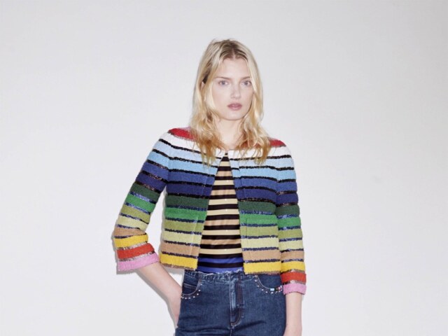 Dúhové motívy v kolekcii Resort 2016 módnej značky Sonia Rykiel.