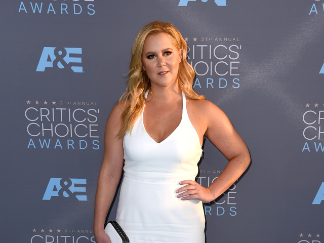 Komička Amy Schumer prišla v kreácii Calvin Klein.