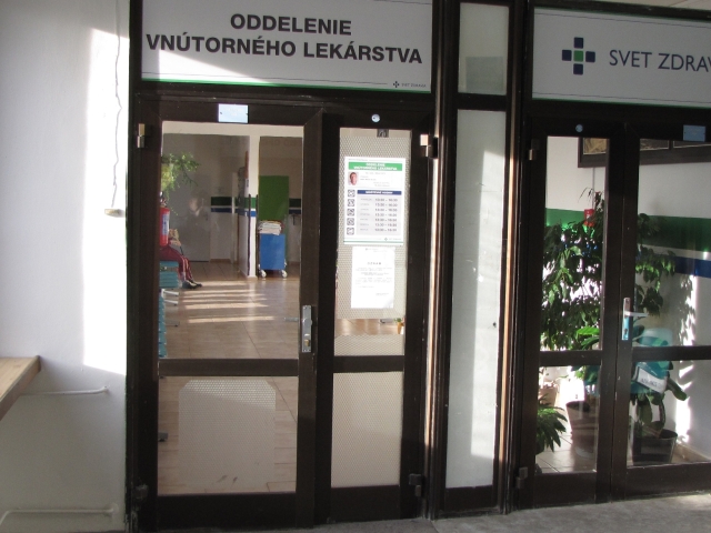 nemocnica, Banská Štiavnica, inetrné oddelenie, lekár