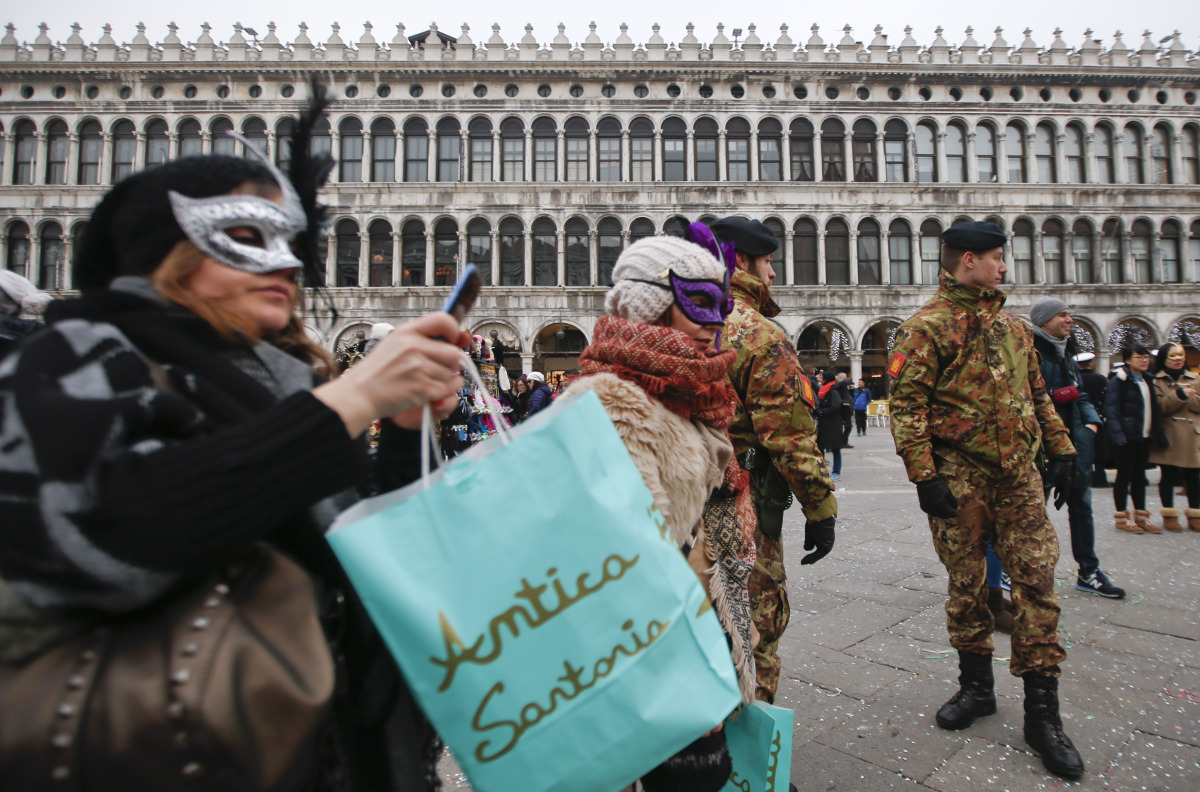 Benátky, karneval, masky, Námestie svätého Marka, Taliansko, kostýmy