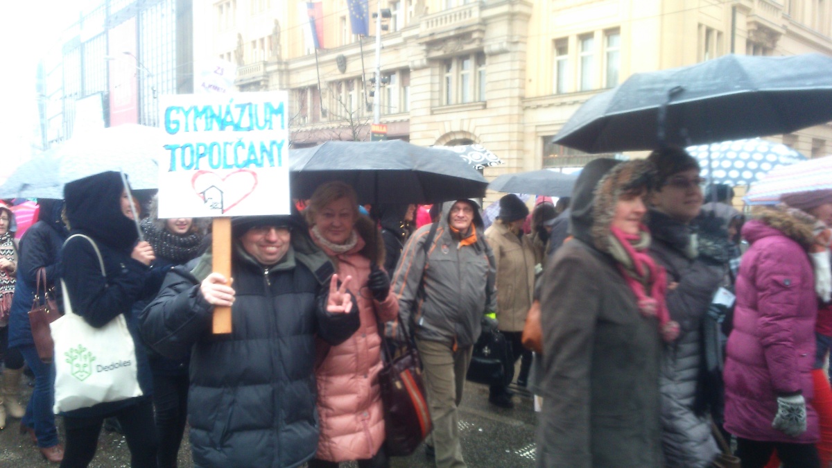 štrajk učiteľov, 25.1.2016