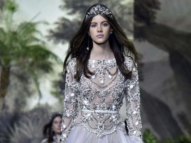 Barbora Podzimková Elie Saab Haute Couture - kolekcia Jar-Leto 2016 - Paríž