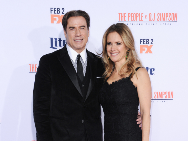 Herec John Travolta a jeho manželka Kelly Preston.