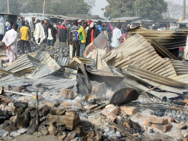 Nigéria, boko haram, požiar