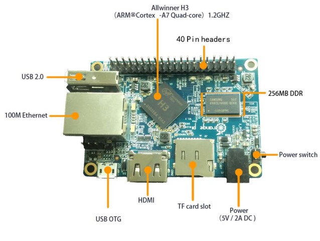 orange pi one, počítač, raspberry pi