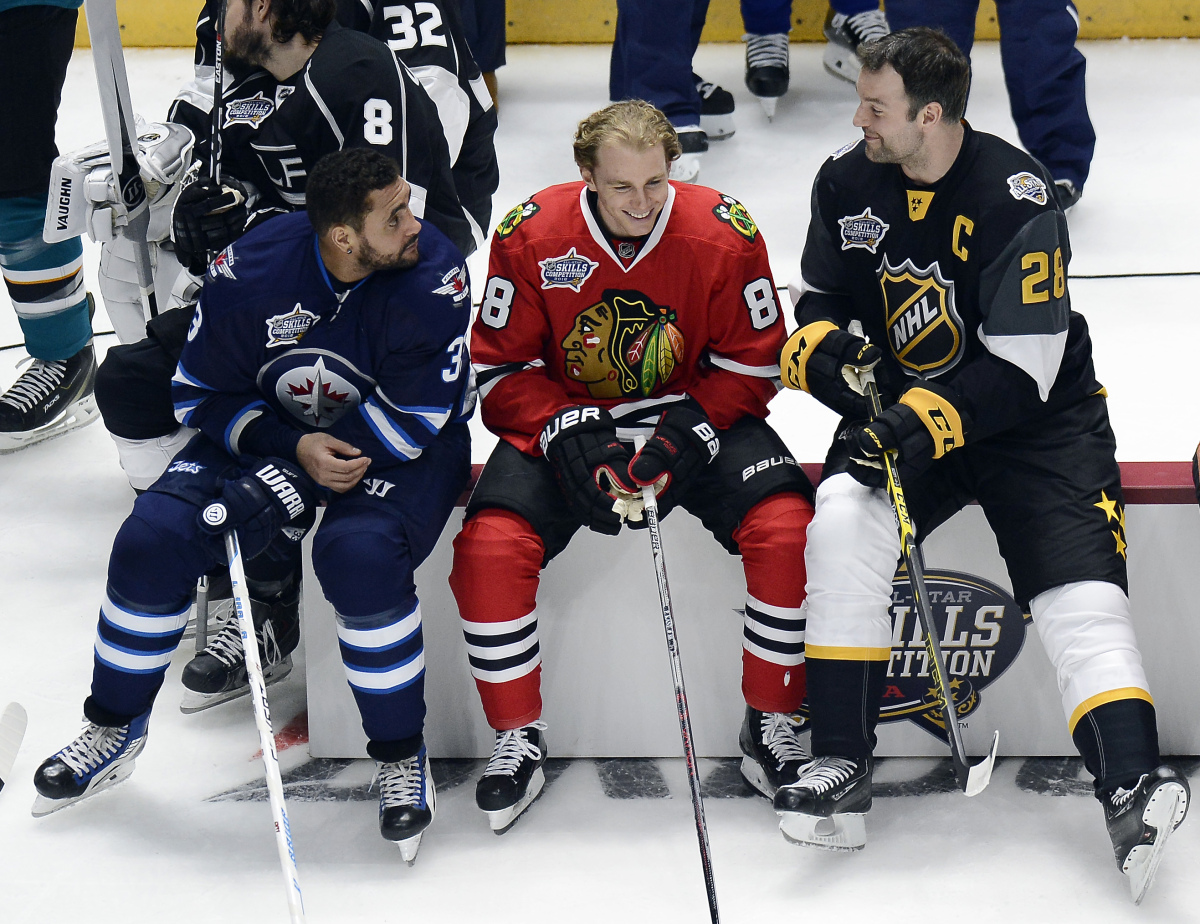 patrick kane, dustin byfuglien, john scott, all star NHL