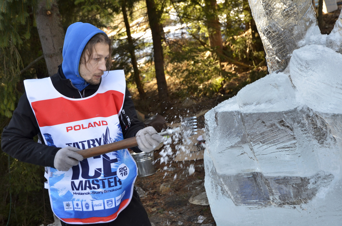 Tatry Ice Master 2016, Vysoké Tatry, ľadové sochy, Hrebienok