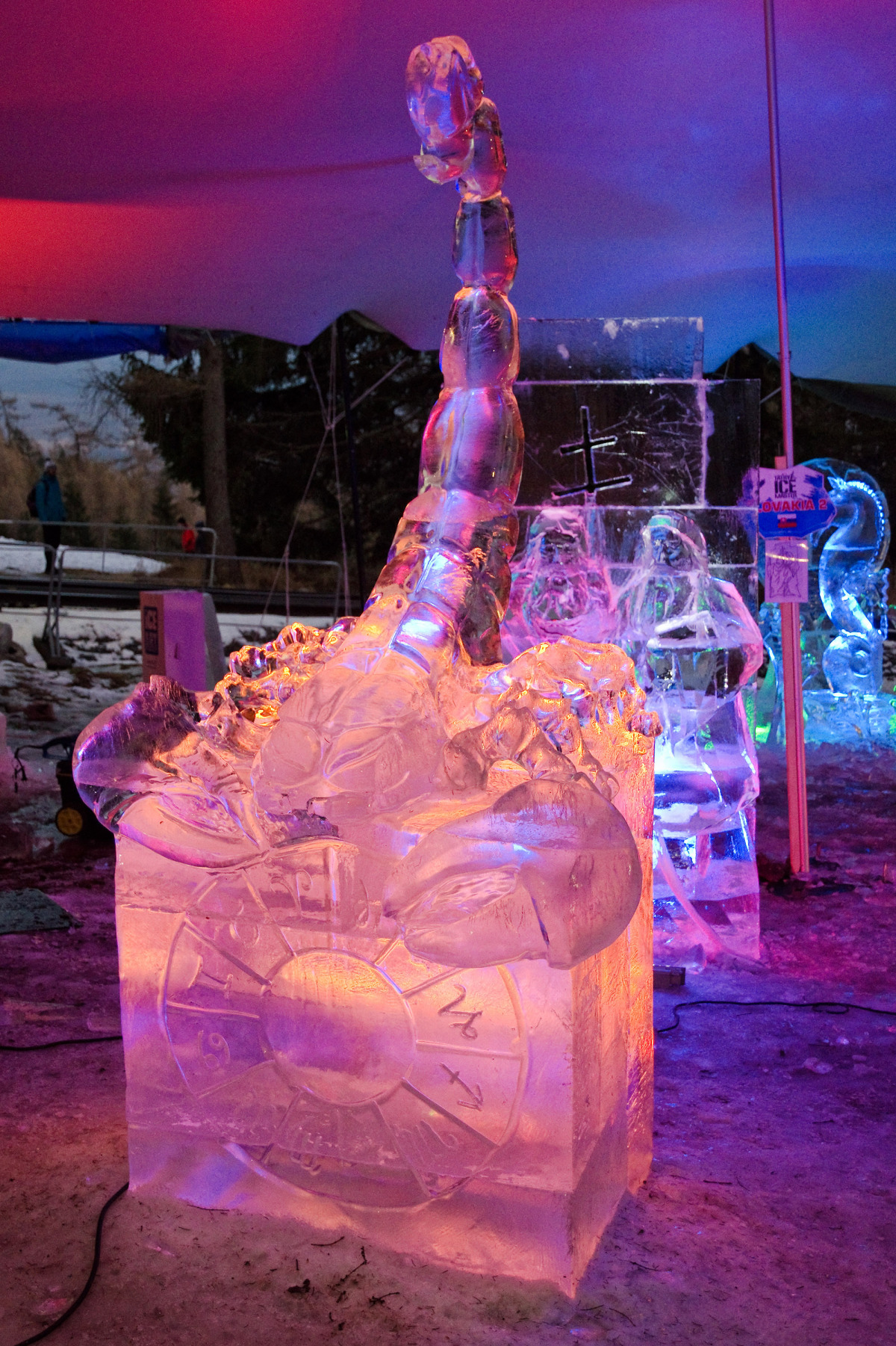 Tatry Ice Master 2016, Vysoké Tatry, ľadové sochy, Hrebienok