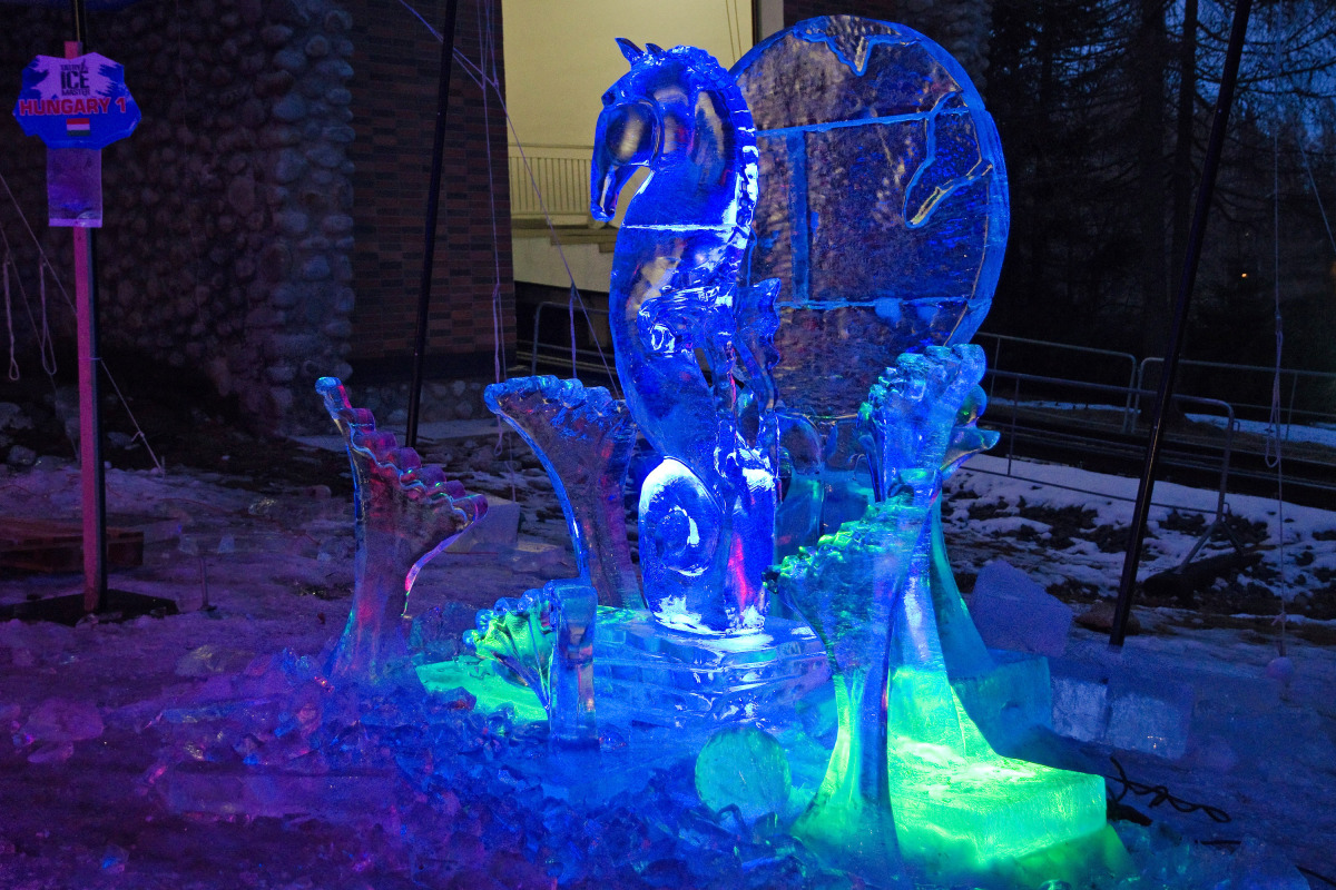 Tatry Ice Master 2016, Vysoké Tatry, ľadové sochy, Hrebienok