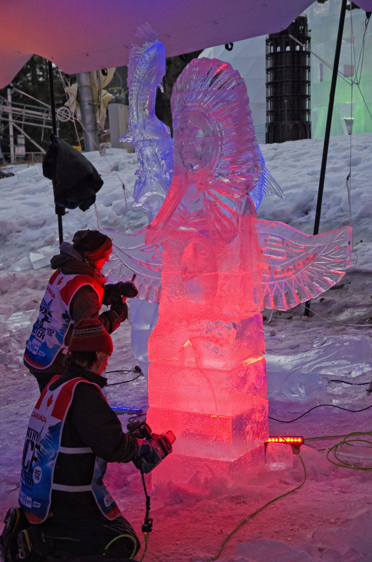 Tatry Ice Master 2016, Vysoké Tatry, ľadové sochy, Hrebienok