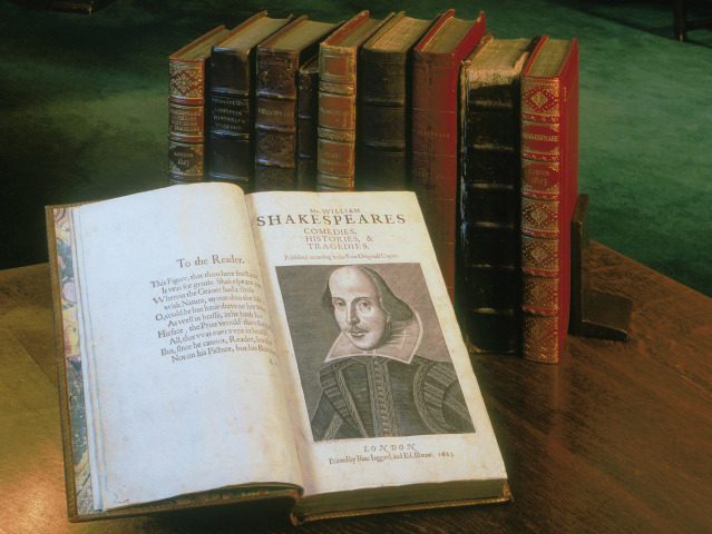 Shakespeare, kniha, Washingtonská knižnica