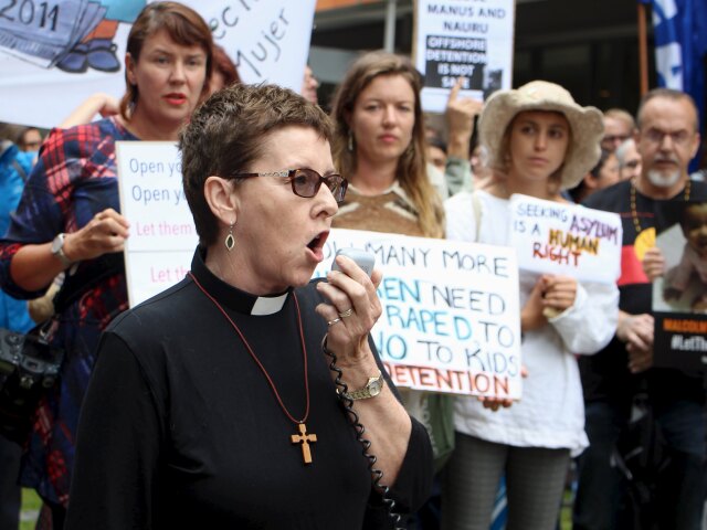 Austrália, protest, Nauru, utečenci, migranti, Margaret Mayman