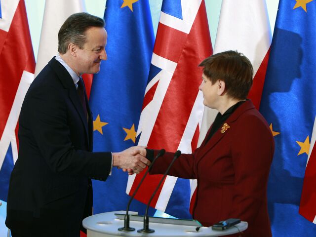 Polsko, Británia, Szydlová, David Cameron