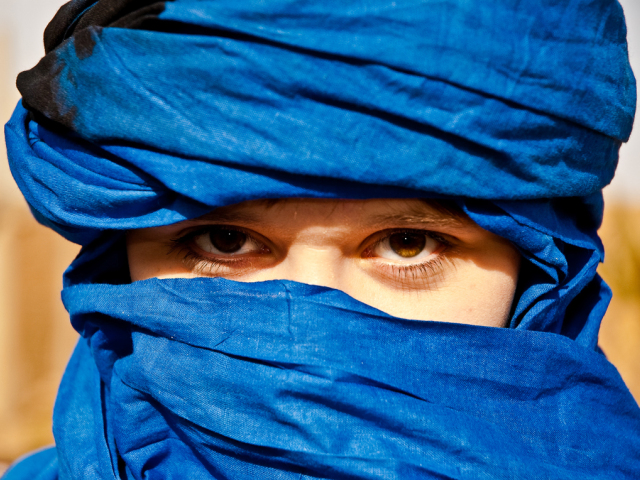 šatka, zahalená žena, tuaregské ženy, púšť