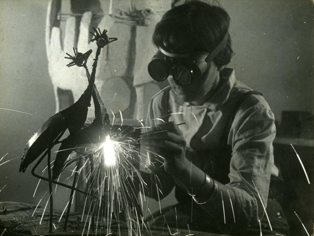 Erna Masarovicova  Pri zvarani  1960  Sukromny archiv