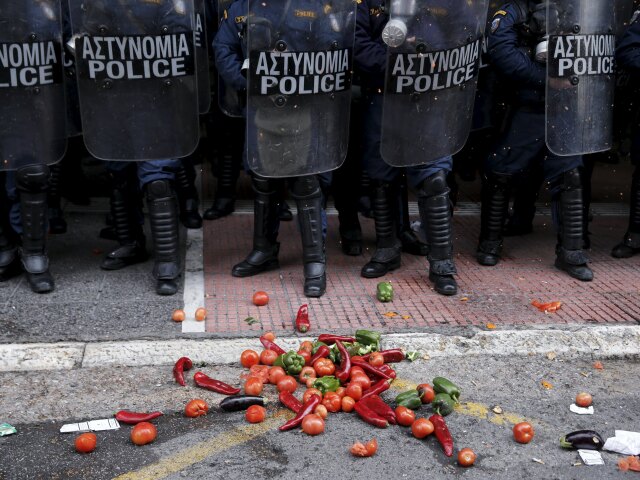 Grécko, protest,