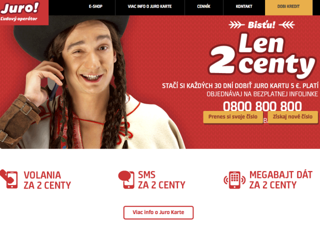 Juro, mobilný operátor, Slovak Telekom
