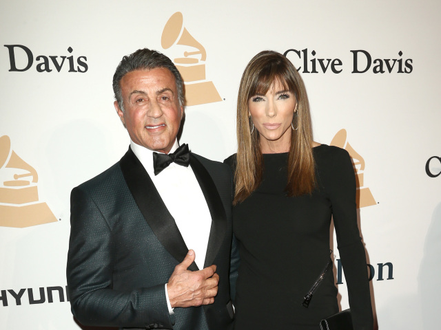 Herec Sylvester Stallone a jeho manželka Jennifer Flavin.