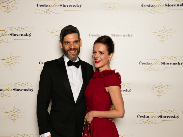 Slovenská herečka Andrea Kerestešová s priateľom Mikulášom. 