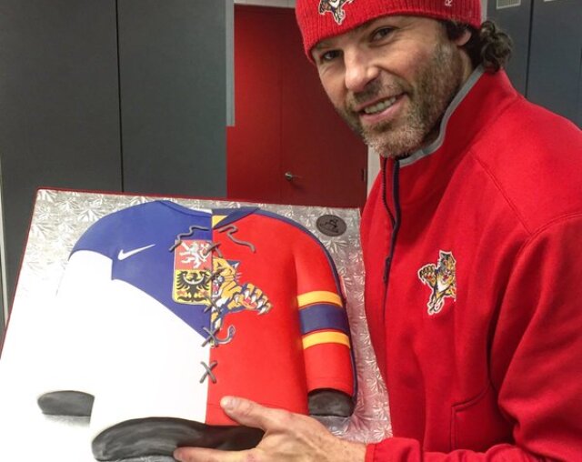 jaromír jágr, florida panthers, torta