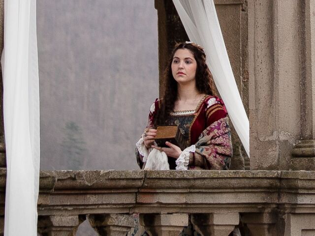 Celeste Buckingham na Oravskom hrade ako princezná v rozprávke Láska na vlásku.