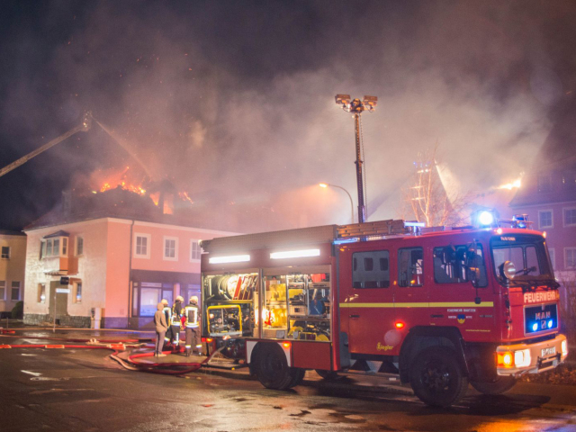 utečenecký dom, požiar, nemecko