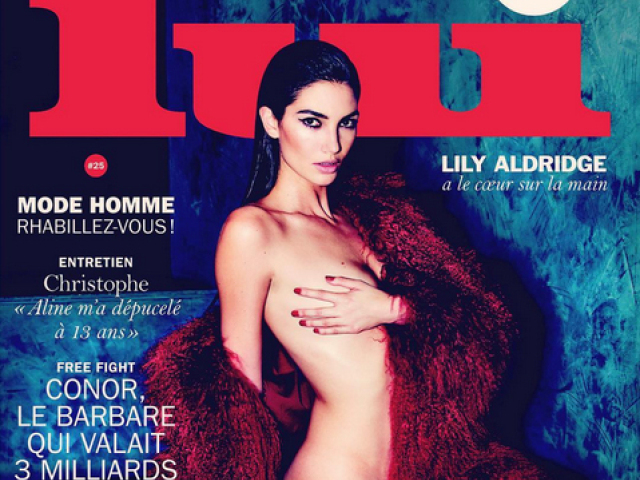 Topmodelka Lily Aldridge na titulnej strane marcového vydania LUI.