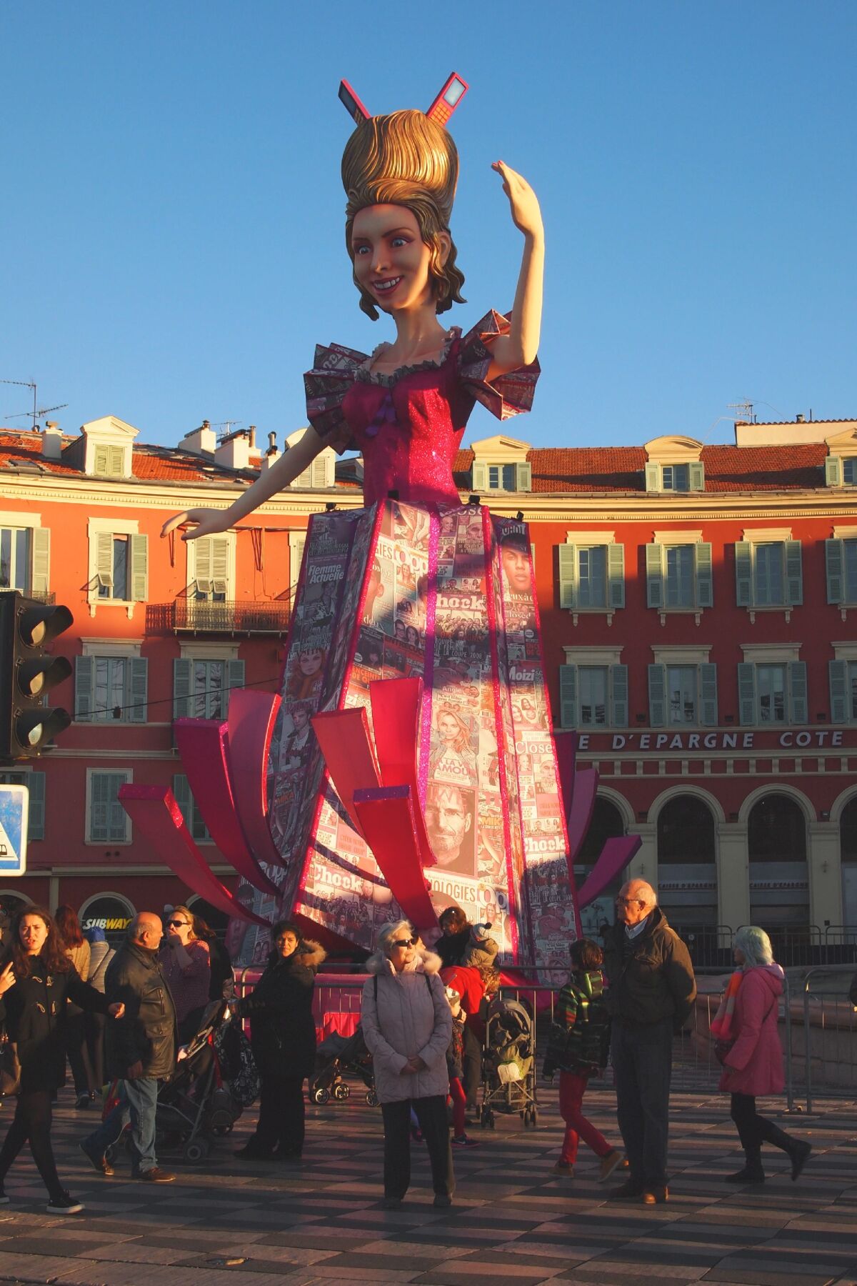 Nice, festival, karneval, masky, figuríny, figúry,
